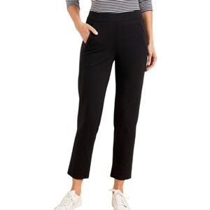 Talbots High Waist Patch Pocket Navy Blue Cropped Chino Pants Plus Size 16W New!